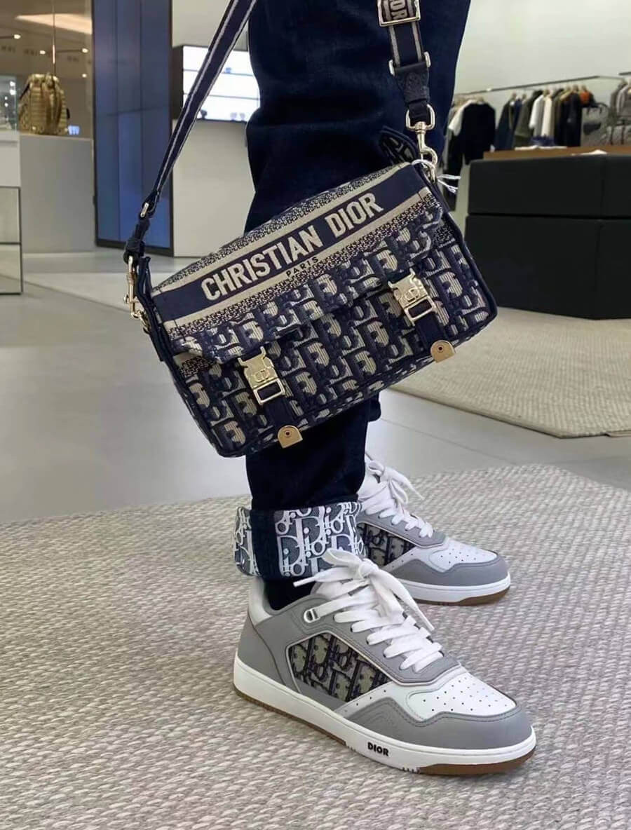 Christian Dior Small DiorCamp Bag in Oblique Embroidery M1241