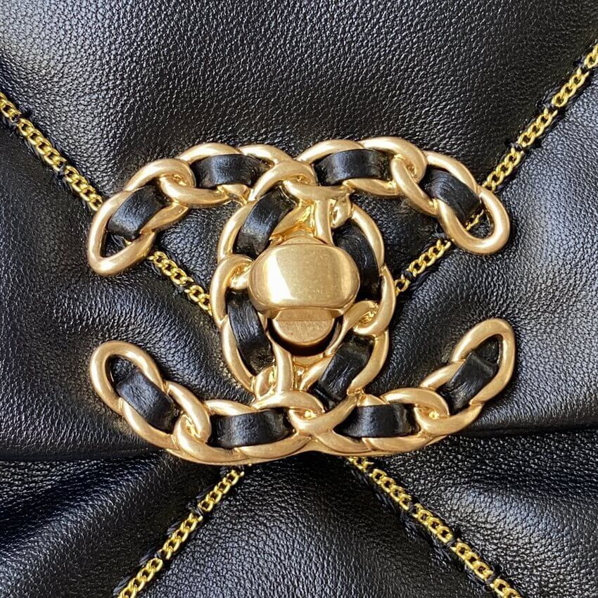 Chanel 19 Flap Bag Black AS1160 B03215