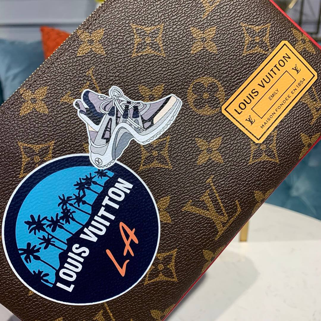 Louis Vuitton Print Double Zip Pochette M67561