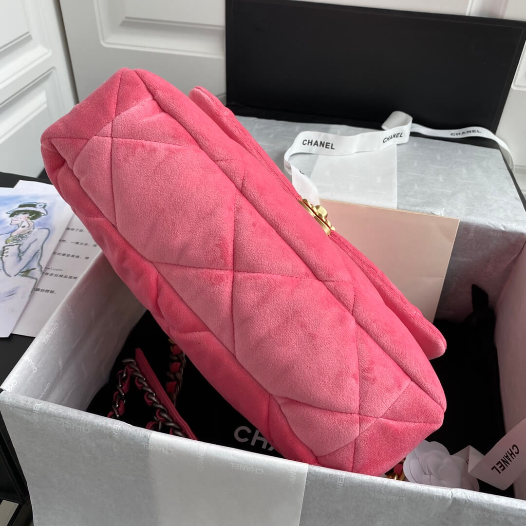 Chanel 19 Large Velvet Flap Bag AS1161