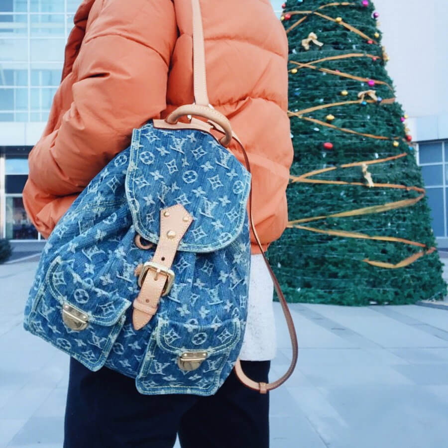 Louis Vuitton Monogram Denim Sac A Dos GM Backpack M95056