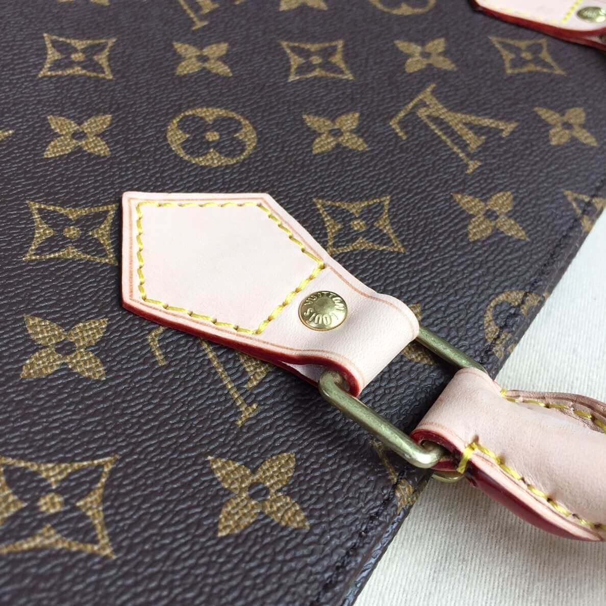 Louis Vuitton Monogram Canvas Sac Plat Tote Bag M51140