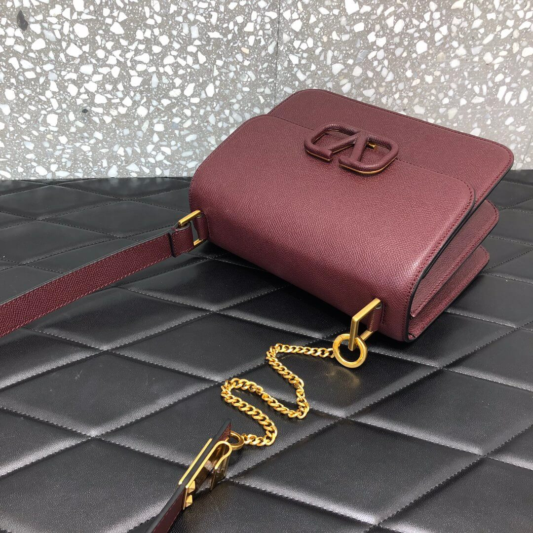 Valentino Garavani Vsling Grainy Calfskin Shoulder Bag 0028