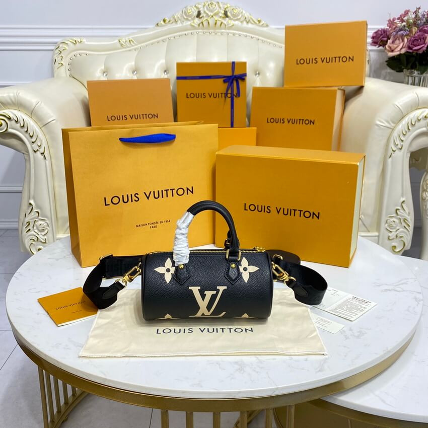Louis Vuitton Papillon BB M45980 Black/Beige