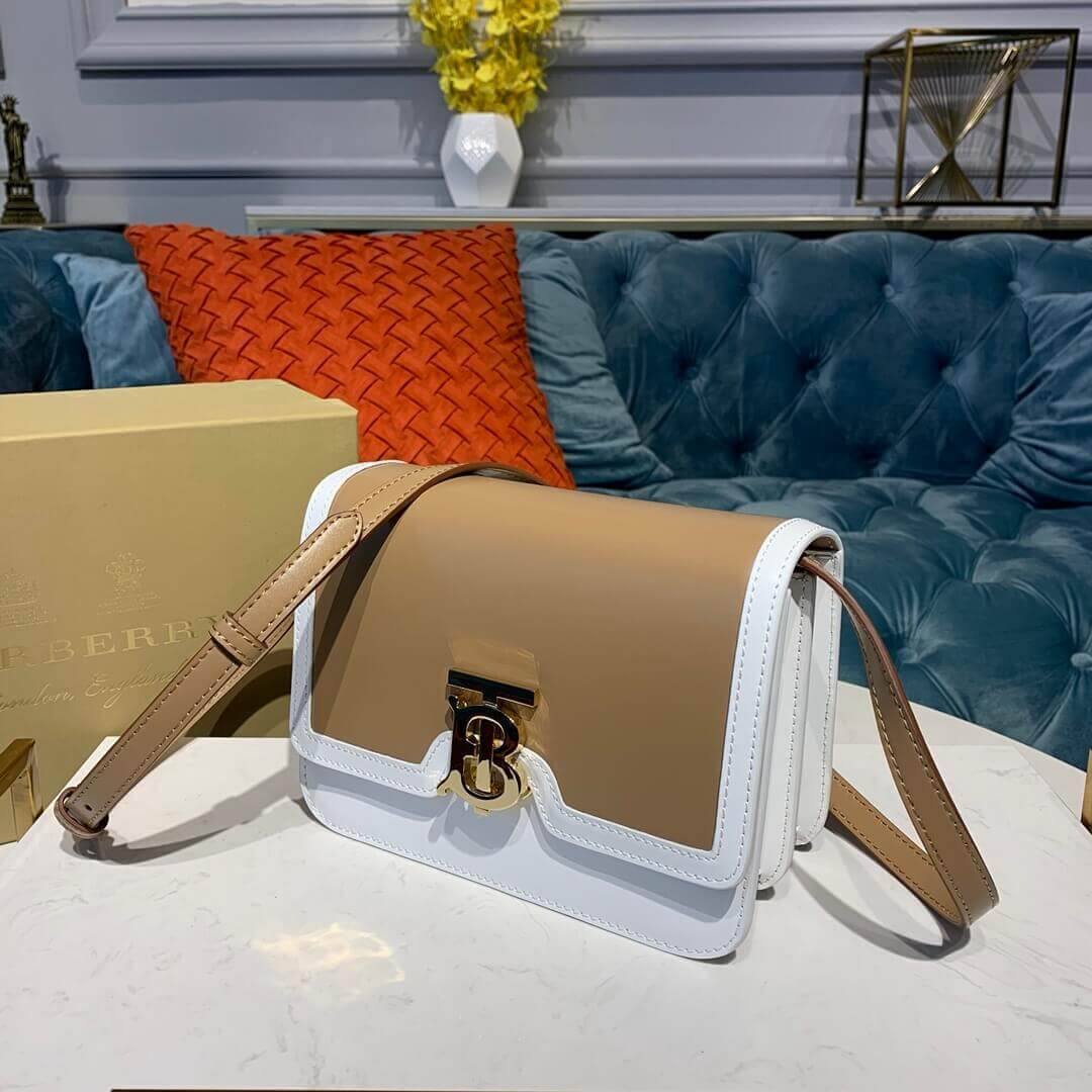 Burberry Small Two-tone Leather TB Bag 80111981