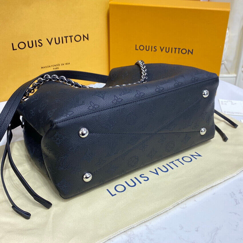 Louis Vuitton Mahina Calf Leather Bella Tote M59200 Black