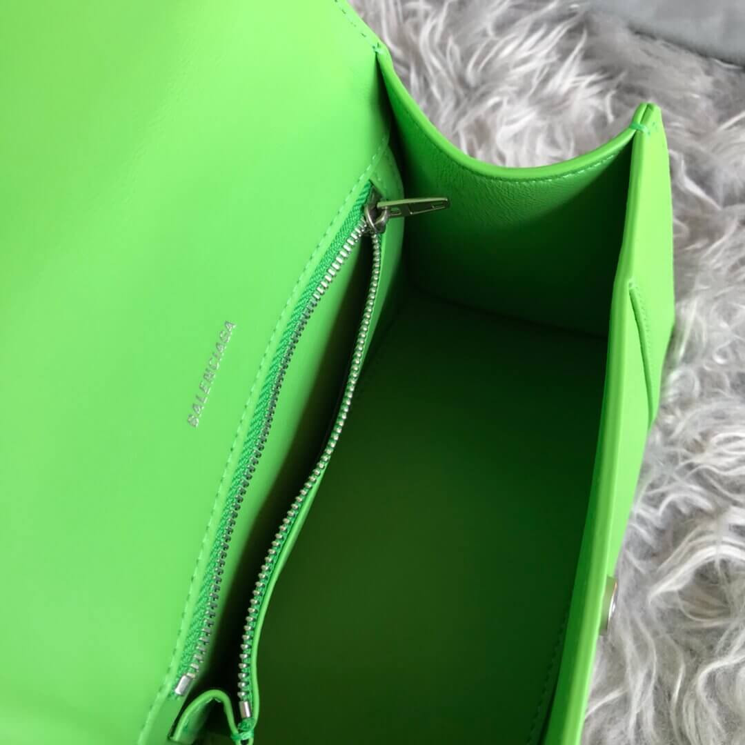 Balenciaga Hourglass S Textured-Leather Tote