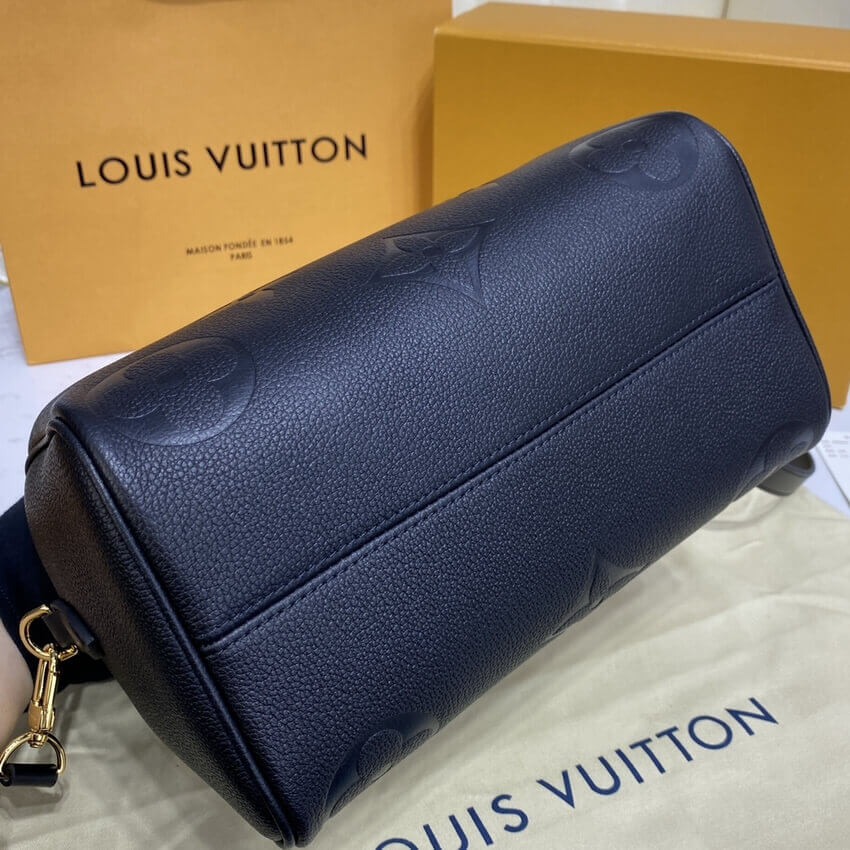 Louis Vuitton Monogram Empreinte Speedy Bandouliere 25 Black