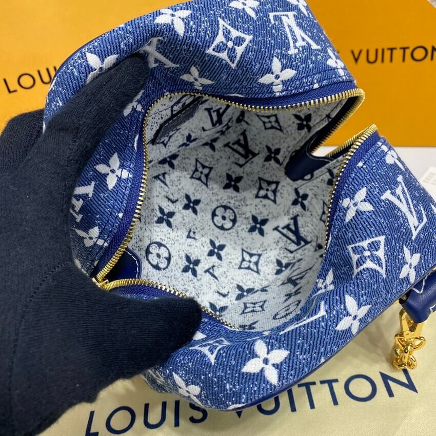 Louis Vuitton Denim Jacquard Textil Square Bag M59611