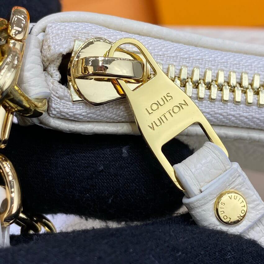 Louis Vuitton Monogram Empreinte Easy Pouch On Strap M81066 Creme