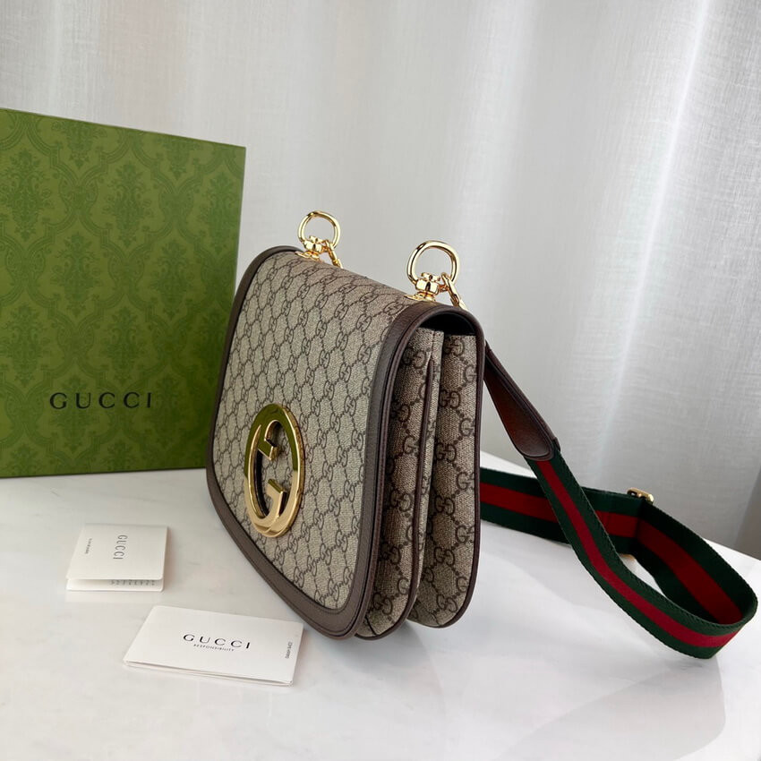 Gucci Blondie Medium Shoulder Bag With Round Interlocking G 699210