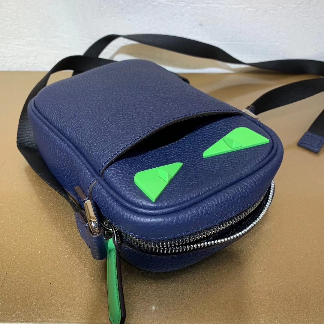 Fendi Grained Leather Small Messenger Bag 7VA456