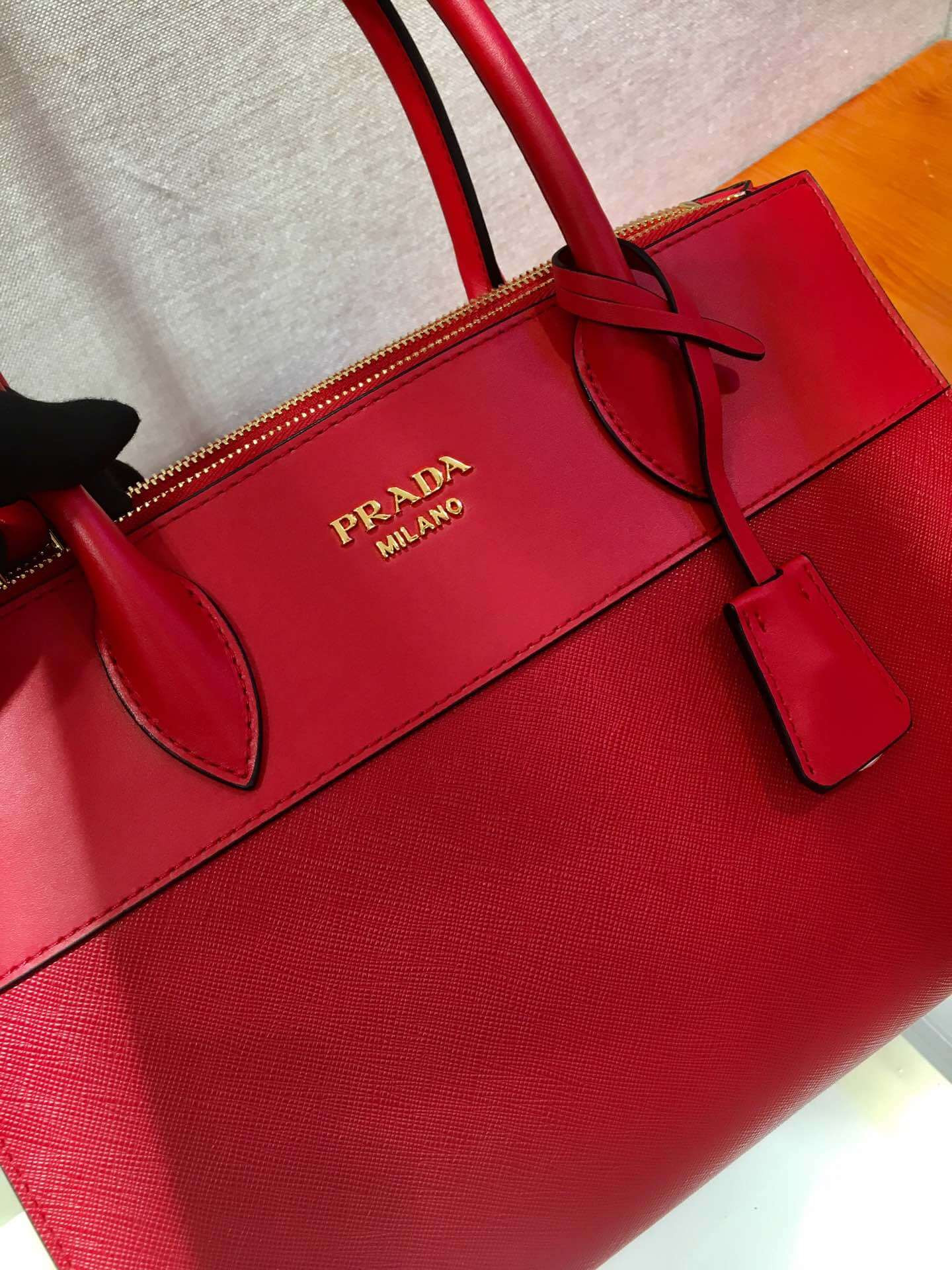 Prada Paradigme Saffiano Leather Bag 1BA102-1