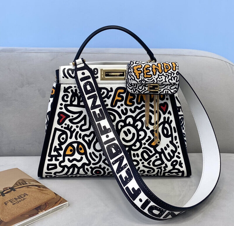 Fendi x Mr. Doodle Peekaboo Bag 8325