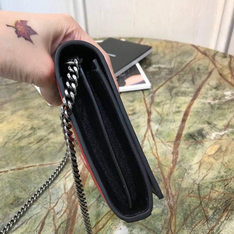 Saint Laurent Embellished Wallet On Chain 515271