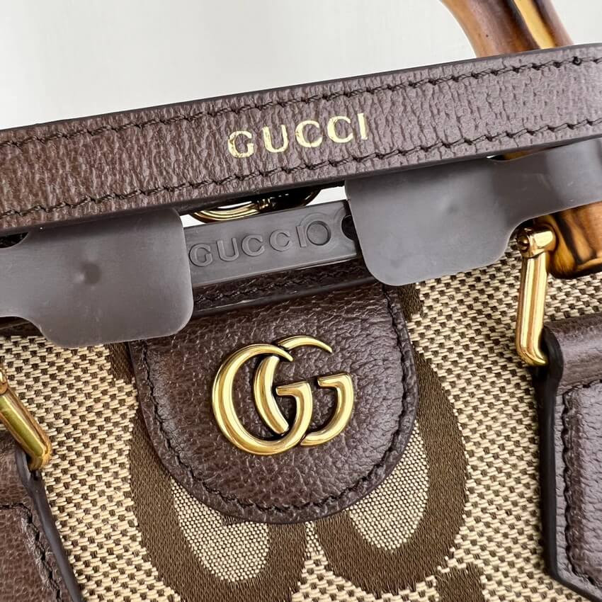 Gucci Diana Jumbo GG Mini Tote Bag 655661 Brown
