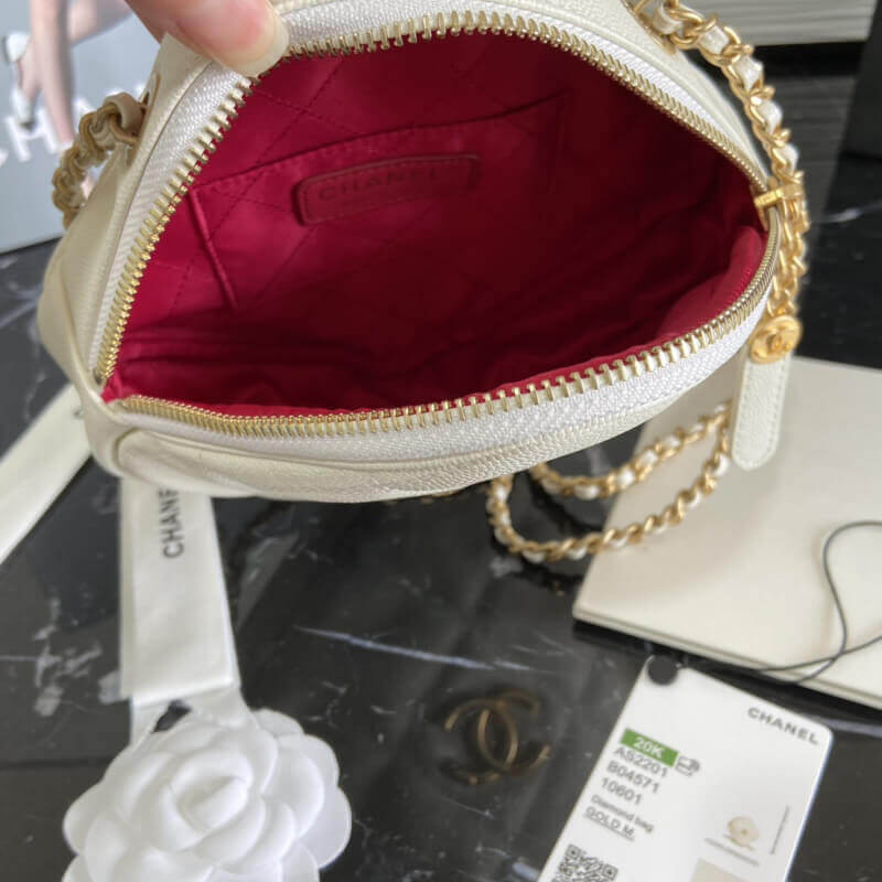 Chanel Small Diamond Bag AS2201 in Grained Calfskin