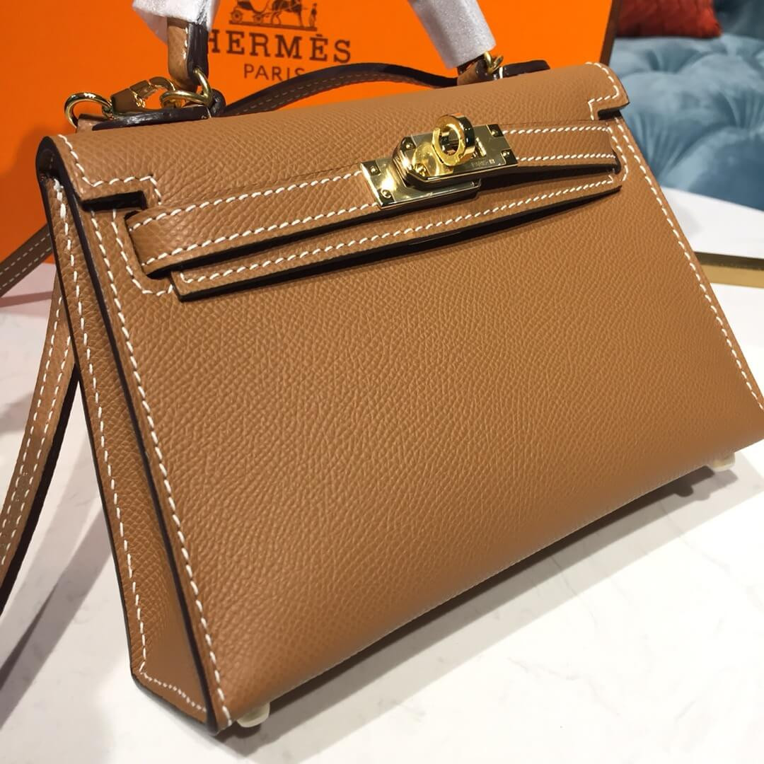 Hermes Kelly Bag 19cm in Epsom Leather