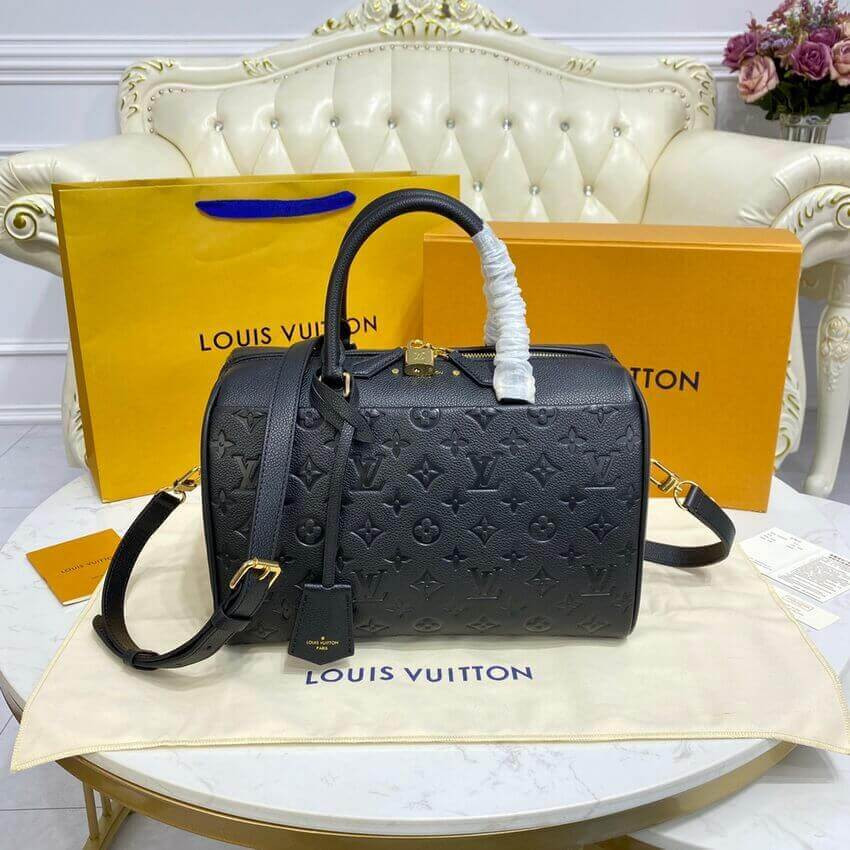 Louis Vuitton Monogram Empreinte Speedy Bandouliere 30 M42406