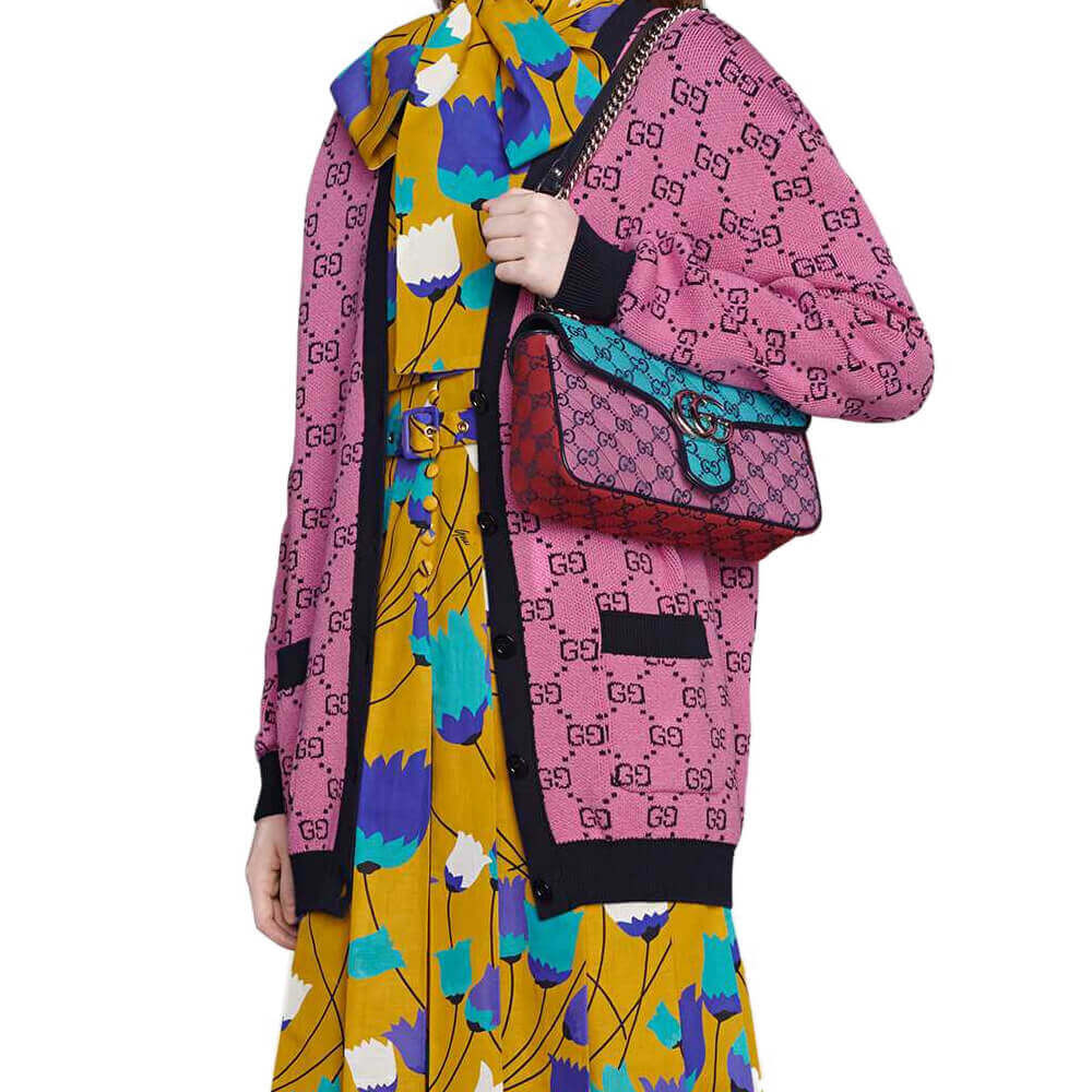 Gucci GG Marmont Multicolour Small Shoulder Bag 443497