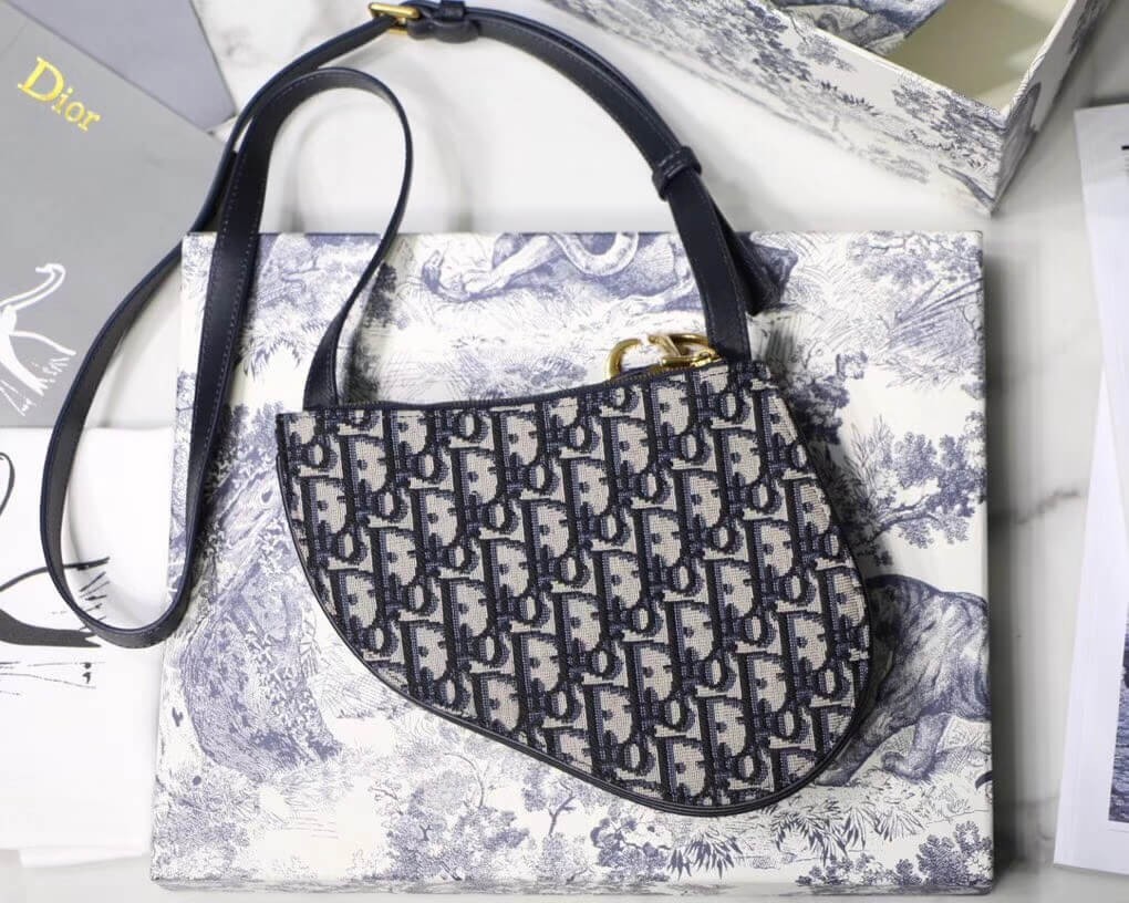 Christian Dior Saddle Oblique Clutch S5642
