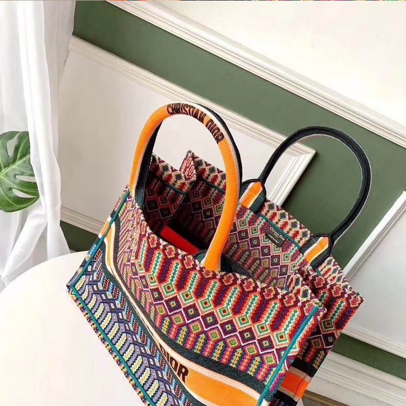 Christian Dior Book Tote Bag M1286 Orange