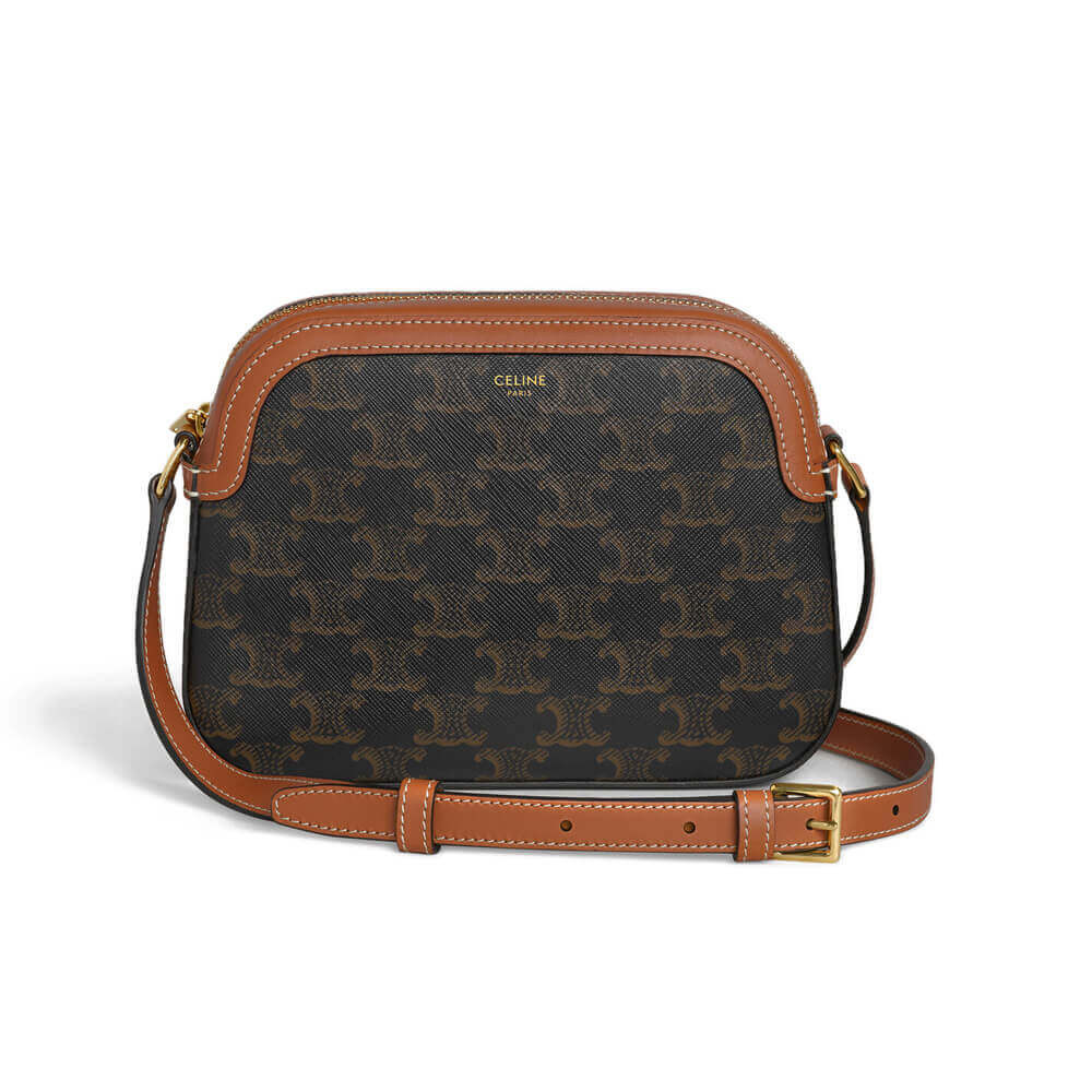 Celine Small Camera Bag In Triomphe Canvas 191522