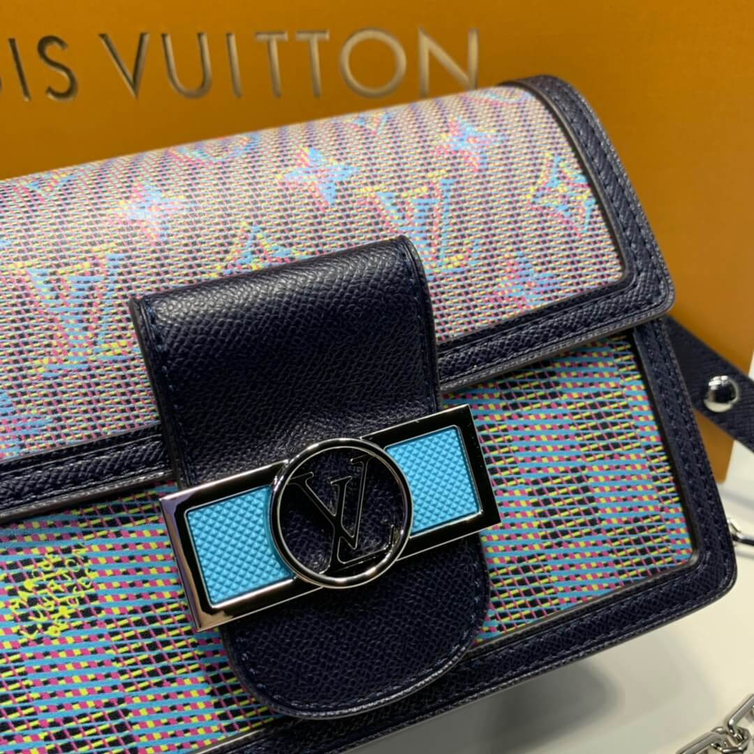 Louis Vuitton Printed Calf Leather Mini Dauphine M55454