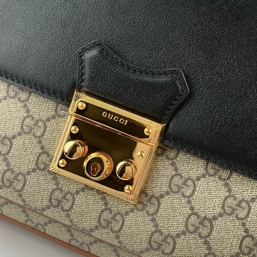 Gucci Padlock Small Shoulder Bag in GG Supreme Canvas 644527
