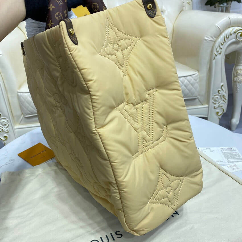 Louis Vuitton Econyl Onthego GM M59007 Beige