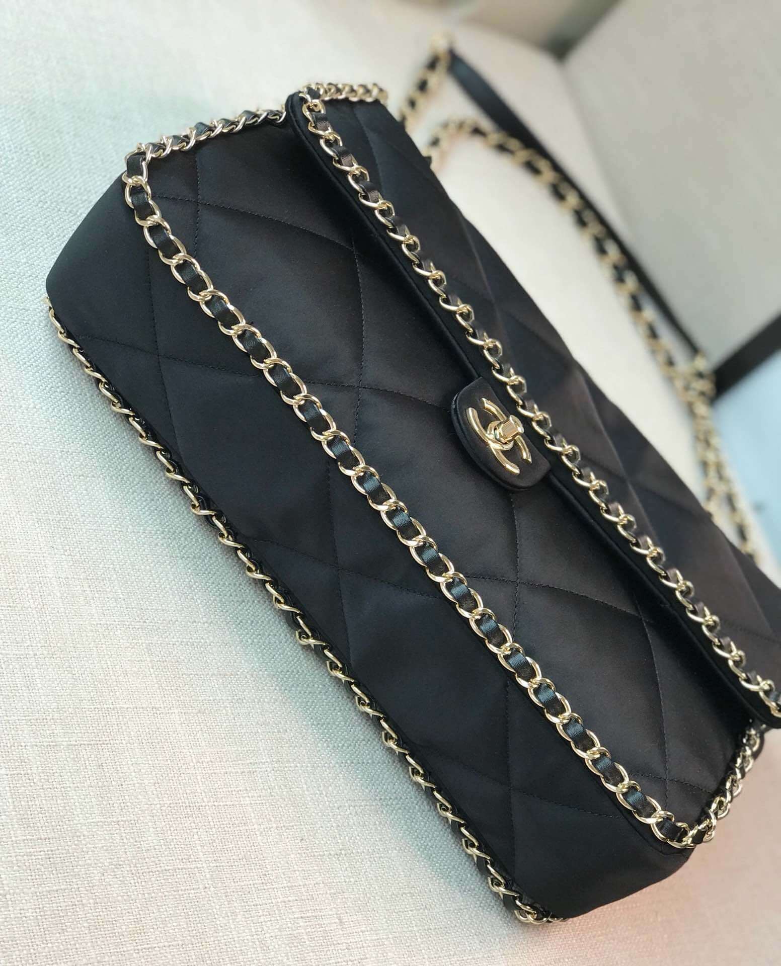 Chanel Satin Flap Bag AS1030