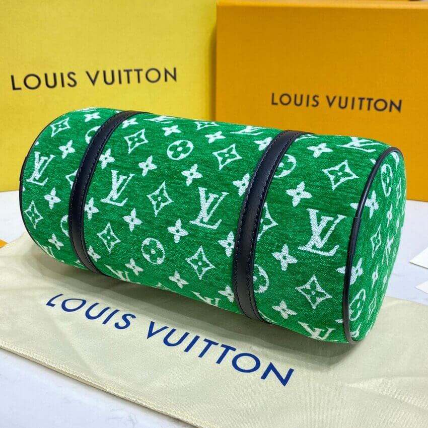 Louis Vuitton Monogram Jacquard Velvet Papillon Bag M46206 Green