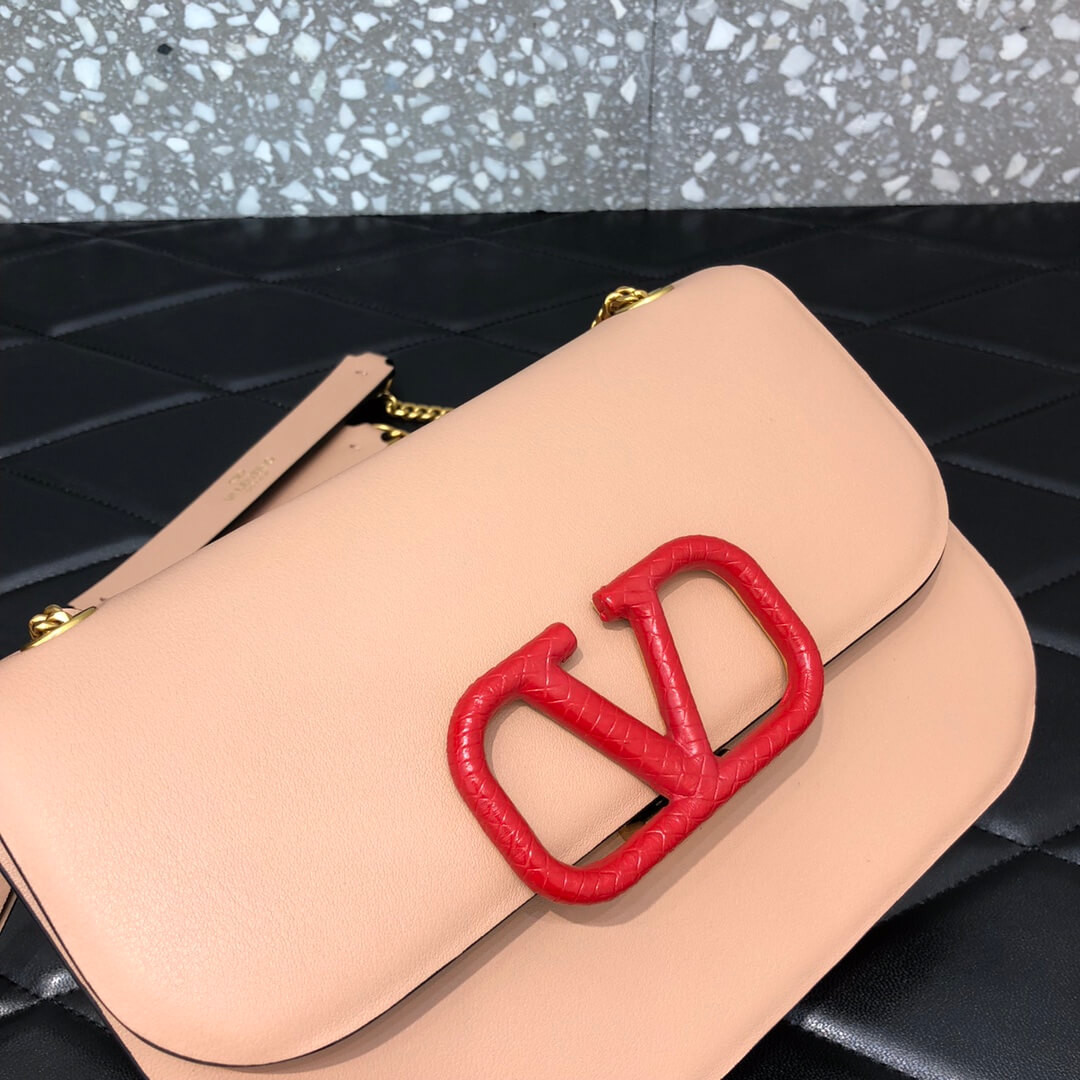 Valentino Garavani Vlock Calfskin Shoulder Bag 0027