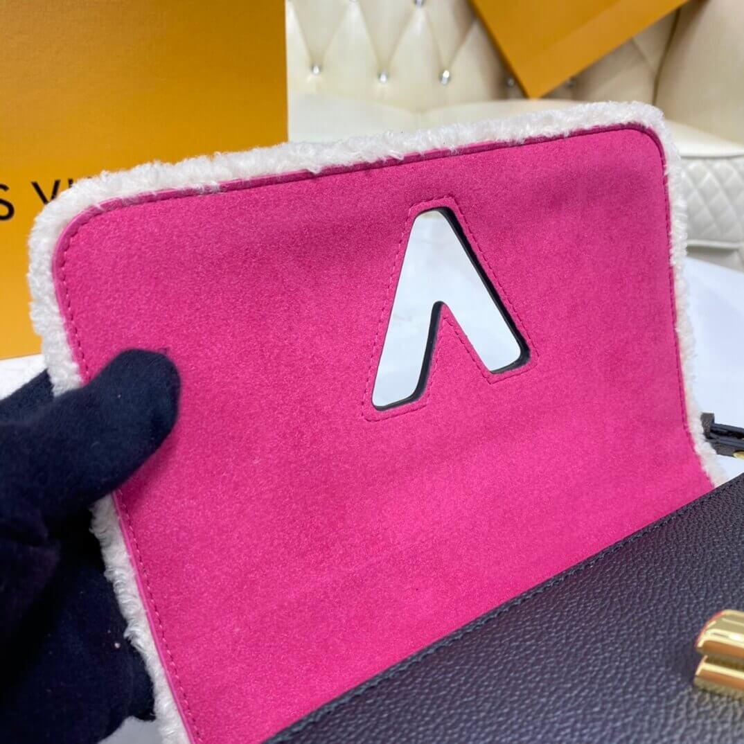 Louis Vuitton Twist MM M56976 In Leather and Shearling