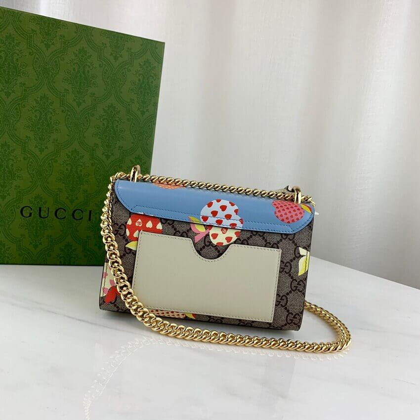 Gucci Padlock Heart Apple Pattern Small Shoulder Bag 409487