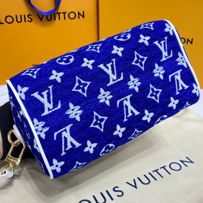 Louis Vuitton Monogram Jacquard Velvet Speedy Bandouliere 20 M20751