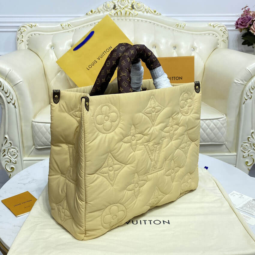 Louis Vuitton Econyl Onthego GM M59007 Beige