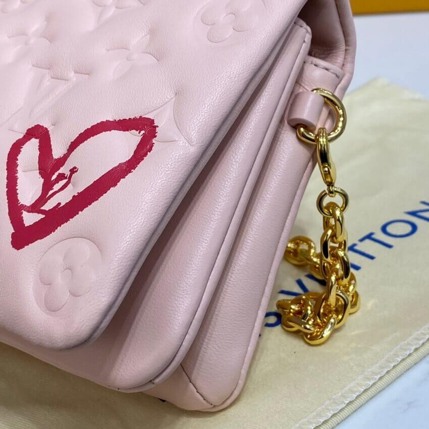 Louis Vuitton Limited Edition Pochette Coussin M80834 Dragee Pink