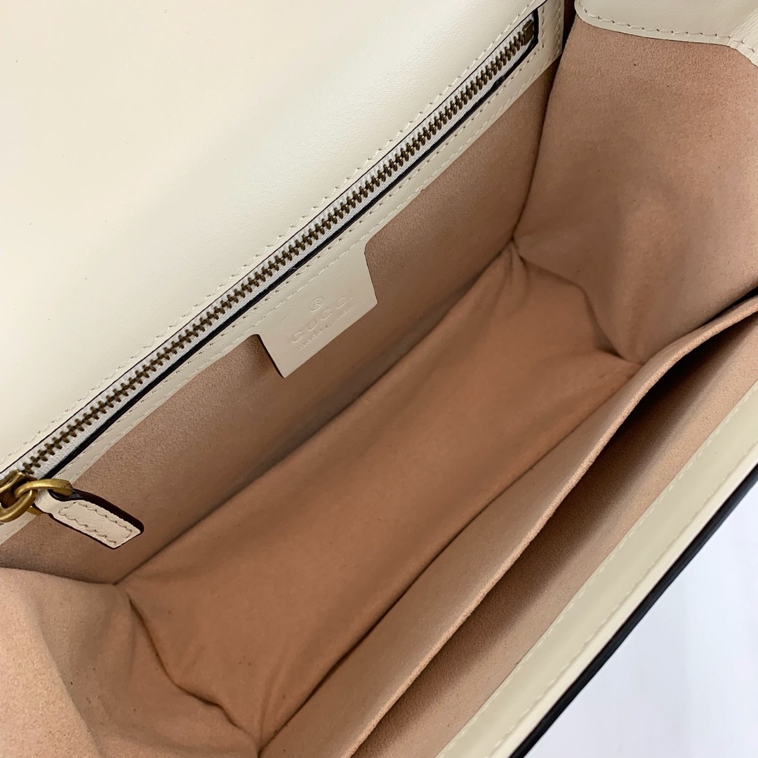 Gucci Queen Margaret Shoulder Bag 476542 Black/White