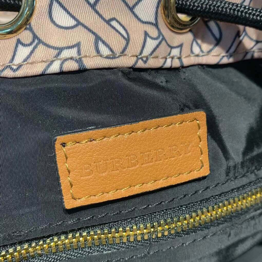 Burberry Monogram Print Nylon Drawcord Pouch 80161951