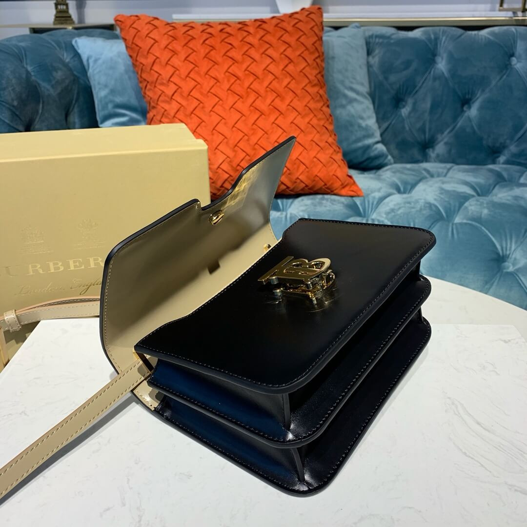 Burberry Small Two-tone Leather TB Bag 80134501