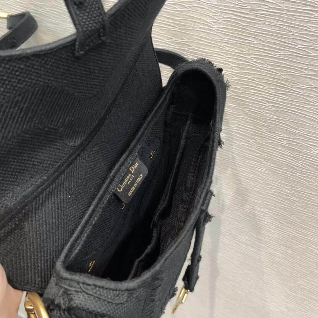 Christian Dior Saddle Bag in Camouflage Embroidery M0446