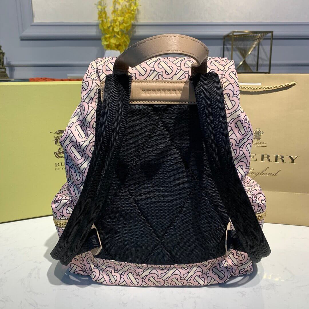 Burberry The Medium Rucksack in Monogram Print Nylon 80116391