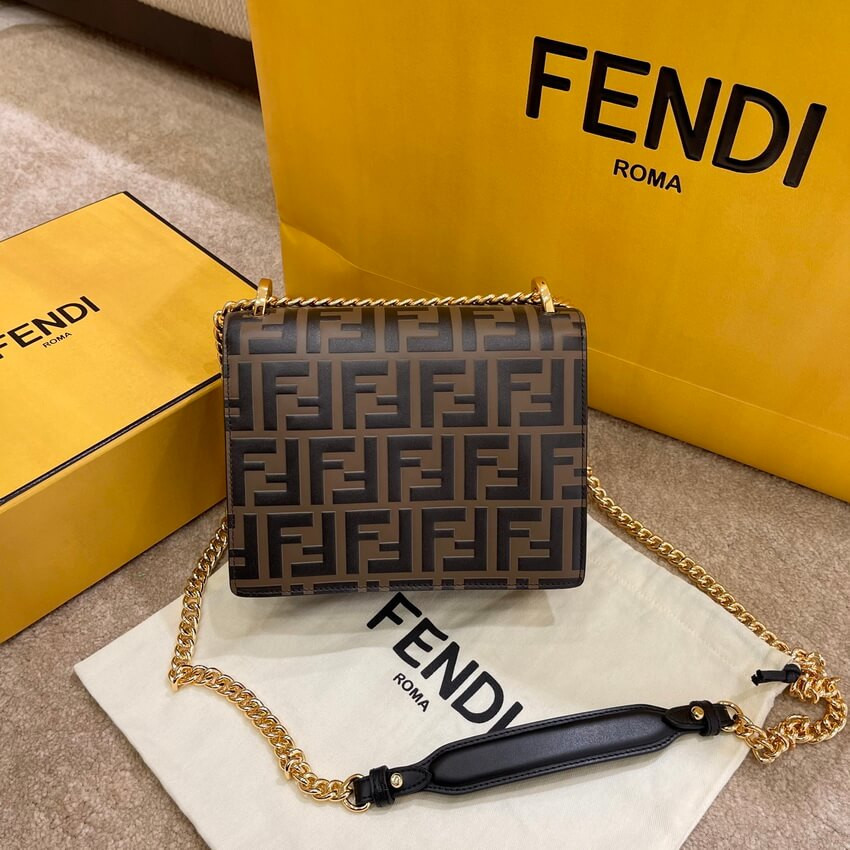 Fendi Kan U Small Bag With Embossed FF Logo 8M0417