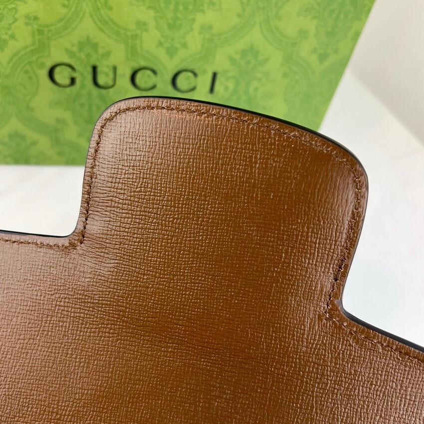 Gucci Horsebit 1955 Shoulder Bag With Geometric Print 602204