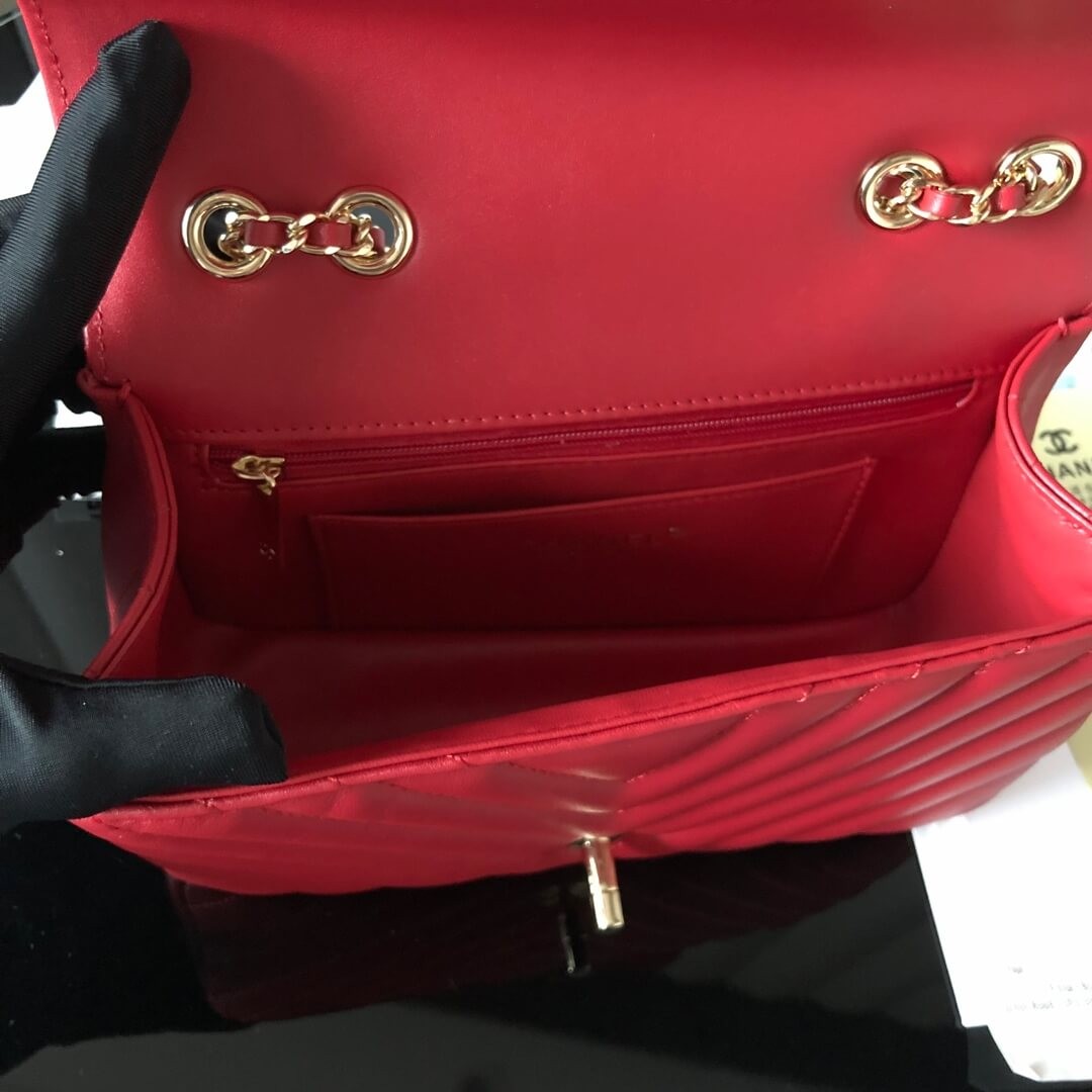 Chanel Calfskin Mini Flap Bag A91586