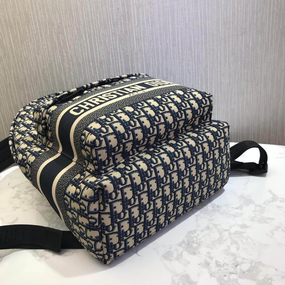 Christian Dior Oblique Jacquard Diortravel Backpack M6104