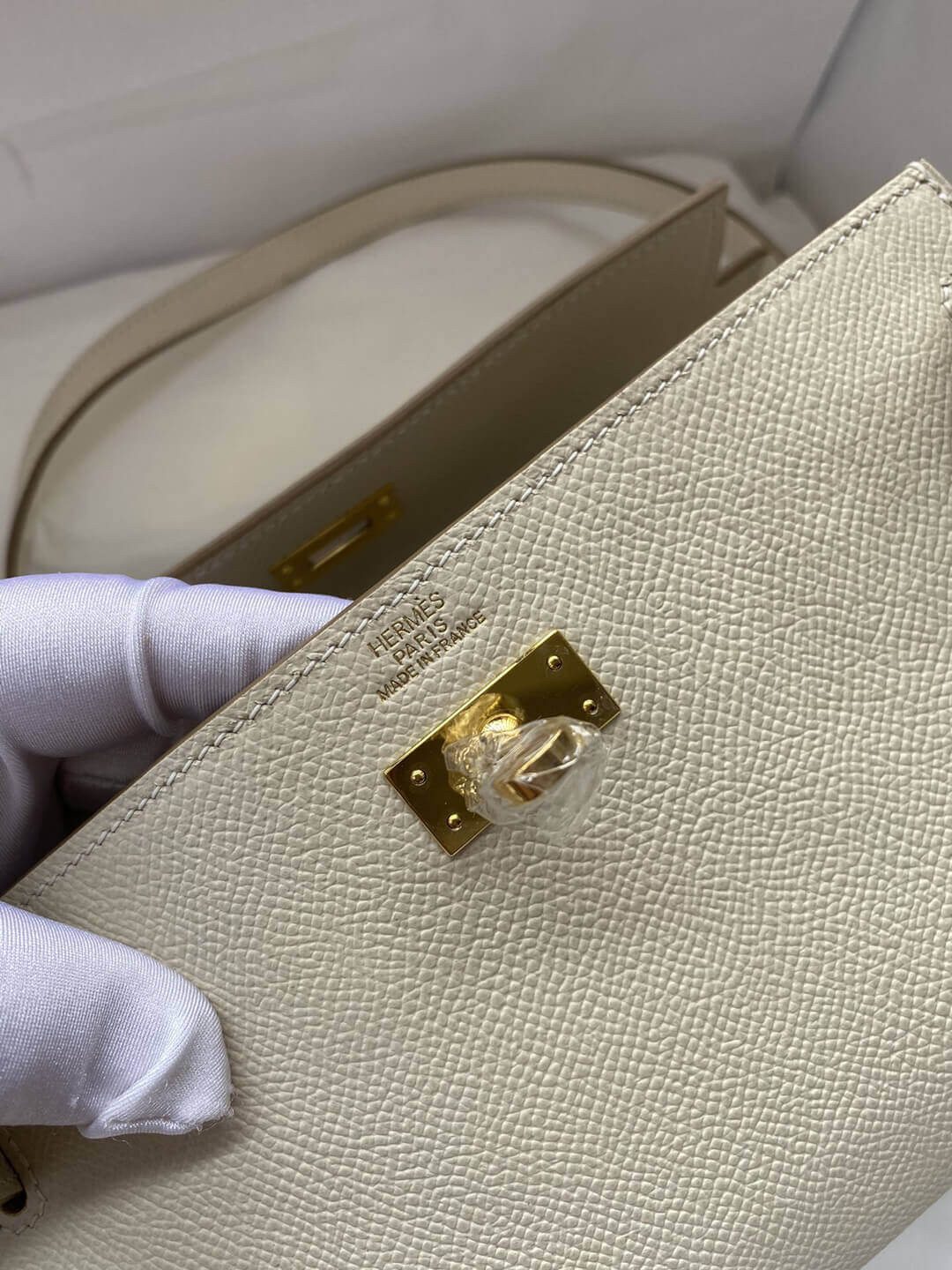 Hermes Kelly Wallet to Go Woc 499041 Off-White