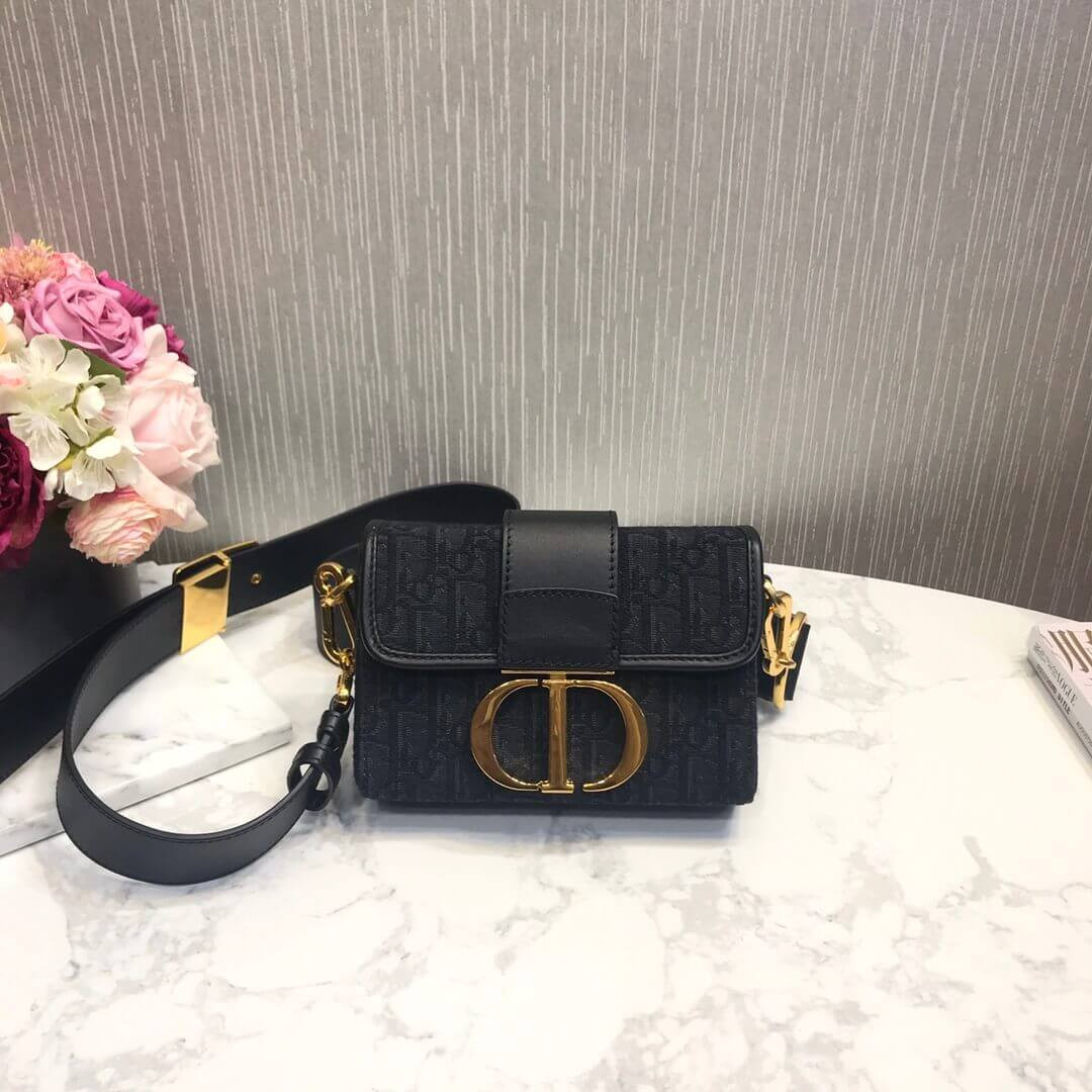 Christian Dior 30 Montaigne Box Bag Oblique Jacquard M9204