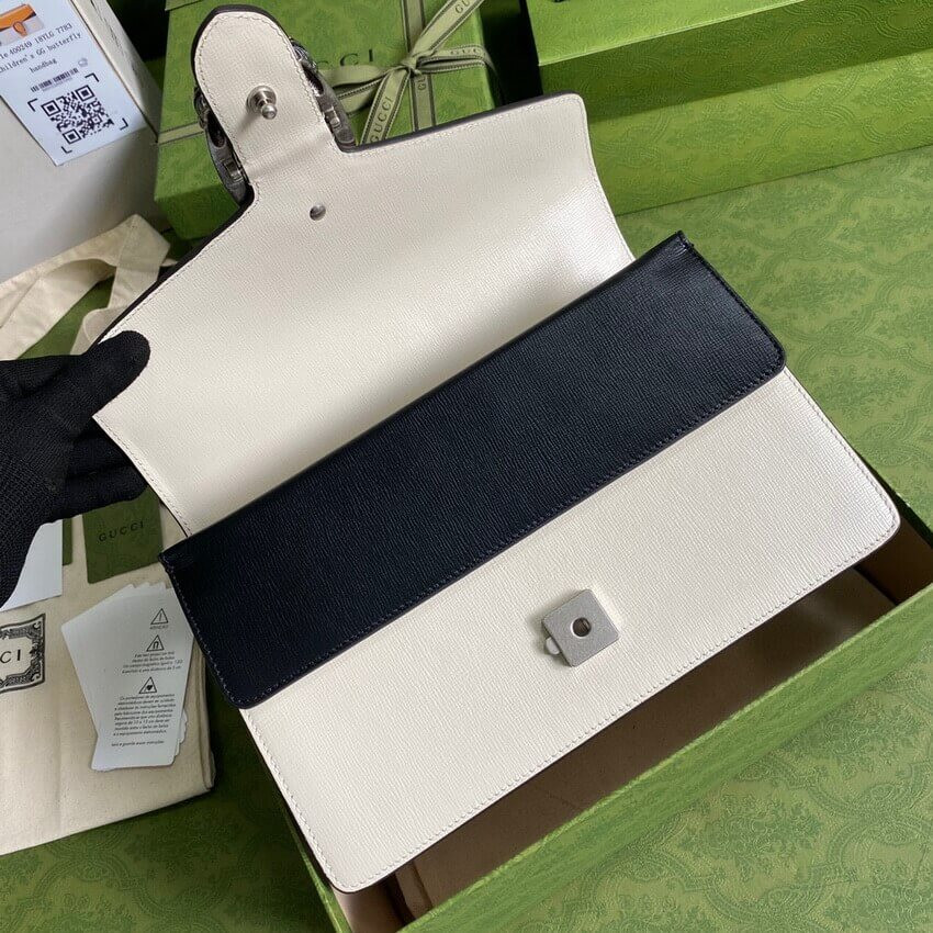 Gucci Dionysus Small Shoulder Bag 400249 Orange White Leather